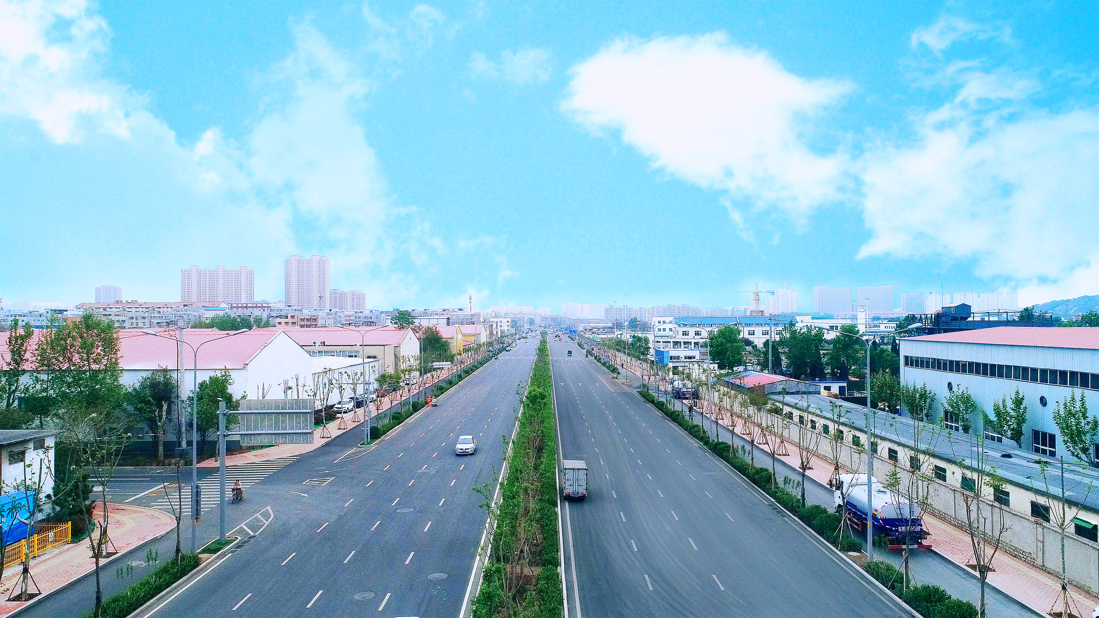 濟南市藍翔路道路改造工程施工